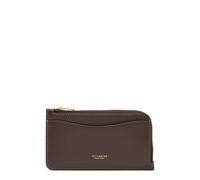 Coach New York Leather Card Holder - Brown - One Size