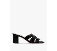 COACH Nikki Black Leather Block Heel Mules Colour: Black Leather, Size: 8