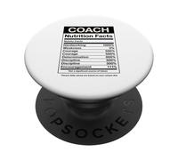 Coach Nutrition Facts Discipline Courage Coffee Lover PopSockets Adhesive PopGrip