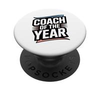 Coach Of The Year Excellence Coach Appreciation Lover PopSockets Adhesive PopGrip
