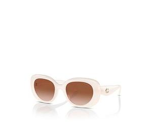 COACH Oval Sunglasses, White, Women White