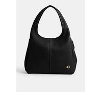 Coach Polished Pebble Leather Lana Shoulder Bag - B4/Black Black