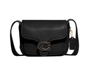 Coach Polished Pebble Tabby Messenger 19 Black