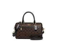 Coach Rowan Satchel In Signature Canvas, Im/Brown/Black