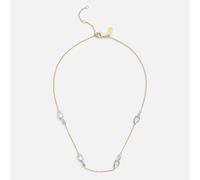 Coach Signature Pavé C Strand Gold-Toned Necklace