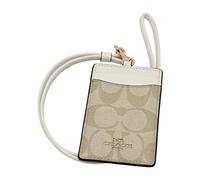 Coach Signature PVC Lanyard Light Khaki Chalk F63274