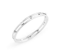 Coach Silver Open C Logo Hinged Bangle - Silver