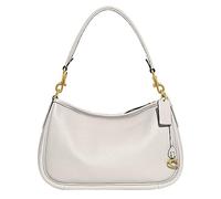 Coach Soft Pebble Leather Cary Crossbody Bag for Women Offers Zipper Closure with Detachable Strap, Chalk, One Size