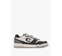 COACH Soho Signature Black Chalk Trainers Size: 8, Colour: Black Suede