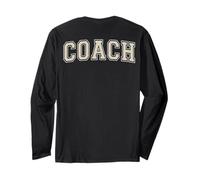 Coach Sports Trainer Antique White Varsity on the back Long Sleeve T-Shirt