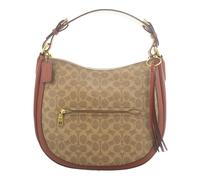 Coach Sutton Hobo Tan Coated Canvas Shoulder Bag