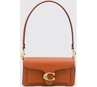COACH Tabby Monogram Grained Leather Shoulder Bag with Flap Closure - Size: OS - female