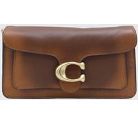 COACH Tabby Monogram Leather Shoulder Bag with Metallic Logo