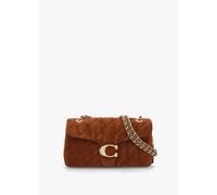 COACH Tabby Quilted 26 Warm Brown Suede Shoulder Bag Size: One Size, C