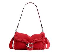 COACH Tabby Shoulder Bag 26 in Shearling 'Light Antique Nickel Red' CHB41-LHUWQ F
