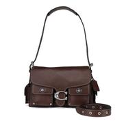 Coach Tabby Shoulder Bag Leather 26 cm brown