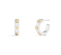 COACH Tea Rose Huggie Earrings for Women