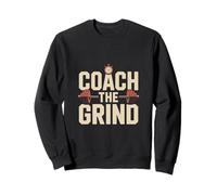 Coach The Grind Fitness Barbell Motivation Sweatshirt