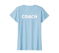 Coach Trainer Back Back T-Shirt, Women, Baby Blue, X-Small