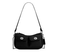COACH Twin Turnlock Waverly Bag 'Silver Black' CDZ20-LHBLK F