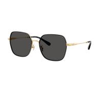 Coach Woman Sunglass CAE93 - Frame color: Shiny Gold/Black, Lens color: Grey Solid