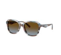 Coach Woman Sunglass CBY87 - Frame color: Striated Maple/Blueberry, Lens color: Brown Blue Gradient