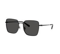 Coach Woman Sunglass CBZ51 - Frame color: Shiny Black/Dark Grey, Lens color: Grey Solid