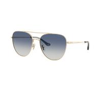 Coach Woman Sunglass CBZ89 - Frame color: Shiny Light Gold, Lens color: Blue Gradient