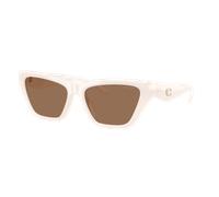 Coach Woman Sunglass CDP33 - Frame color: Milky Cloud, Lens color: Brown Solid