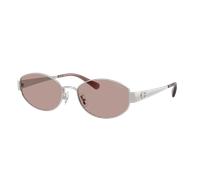 Coach Woman Sunglass CDP44 - Frame color: Shiny Silver, Lens color: Purple Solid
