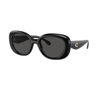 Coach Woman Sunglass CR609 - Frame color: Black, Lens color: Grey Solid
