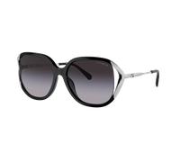 Coach Woman Sunglass CR620 - Frame color: Black, Lens color: Grey Gradient