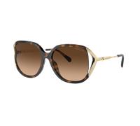 Coach Woman Sunglass CR620 - Frame color: Dark Tortoise, Lens color: Brown Gradient