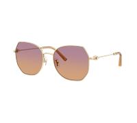 Coach Woman Sunglass HC7175 CAD79 - Frame color: Shiny Light Gold, Lens color: Burgundy Sunset Gradient