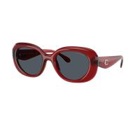 Coach Woman Sunglass HC8391U CR609 - Frame color: Milky Merlot, Lens color: Grey Solid