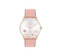 Coach Women Analog Quartz Watch with Leather Strap 14504295