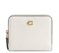 Coach Women's Billfold Wallet Small Zip Around, Chalk Pebble, One Size