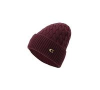 Coach Women's Cable Beanie Hat, Oxblood, One Size