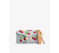 Coach Womens Coach Cherry Tabby 20 Denim Shoulder Bag Denim Multi