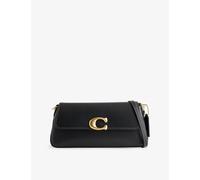 Coach Womens Coach Jet Leather Shoulder Bag Black