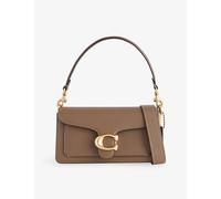 Coach Womens Coach Tabby 20 Leather Shoulder Bag Dark Stone