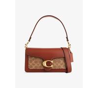 Coach Womens Coach Tabby 26 Canvas and Leather Shoulder Bag Tan Rust