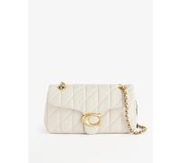 Coach Womens Coach Tabby 26 Logo-Plaque Quilted Leather Cross-Body Bag B4/Chalk