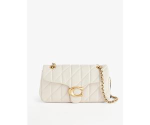 Coach Womens Coach Tabby 26 Logo-Plaque Quilted Leather Cross-Body Bag B4/Chalk