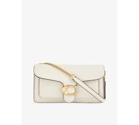 Coach Womens Coach Tabby Leather Chain Clutch Bag B4/Chalk