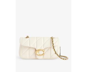 Coach Womens Coach Tabby Leather Cross-Body Bag Chalk