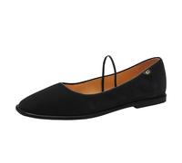 Coach Women's Emilia Mary Jane Flat, Black Velvet, 5.5 UK