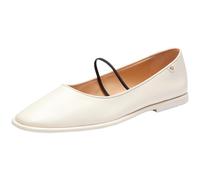 Coach Women's Emilia Mary Jane Flat, Chalk, 9 UK