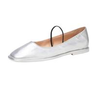 Coach Women's Emilia Mary Jane Flat, Silver, 6.5 UK