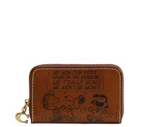 Coach Women's Essential Small Zip Around Card Case, B4/Hazelnut, One Size, Essential Small Zip Around Card Case